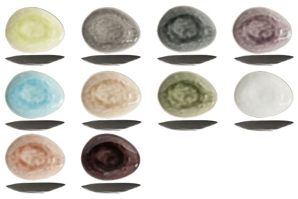 Streetfood Festival Assiette ovale 15x11,5cm - 10 Ass